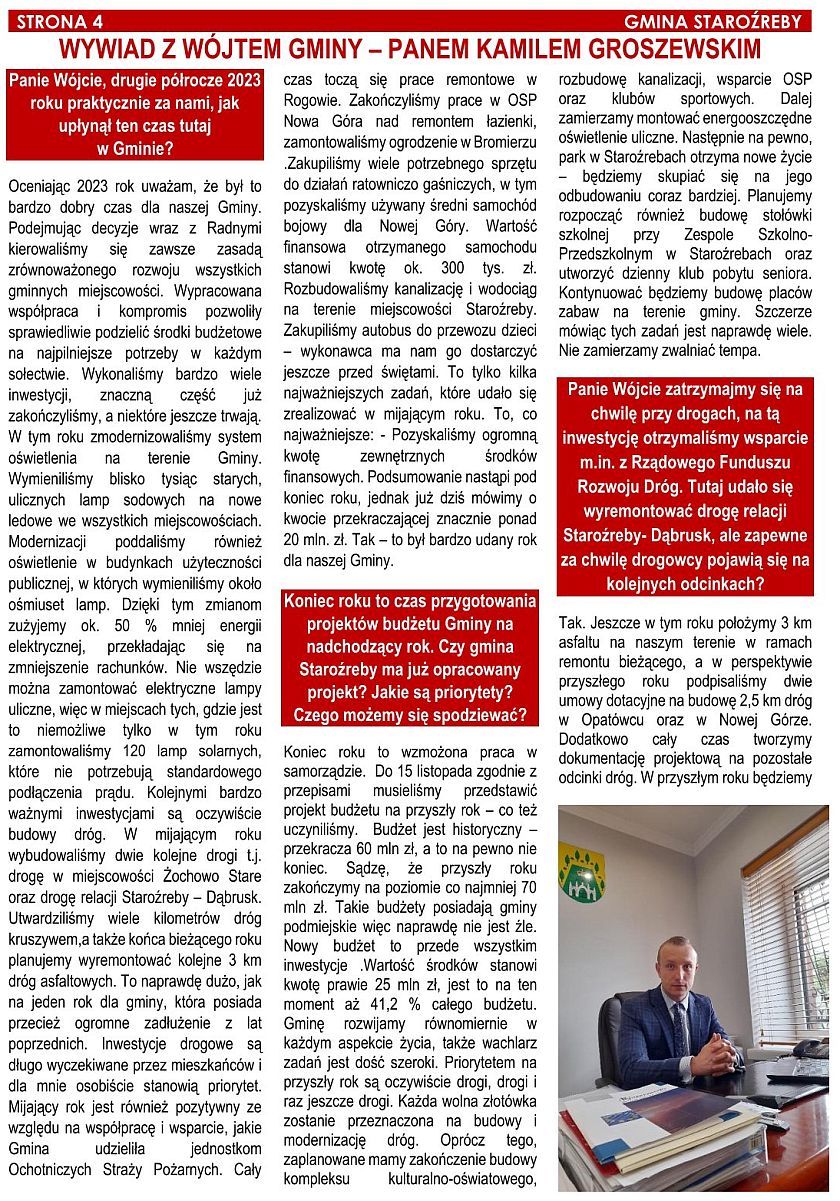 Gminna Gazetka Staroźreby - Grudzień 2023