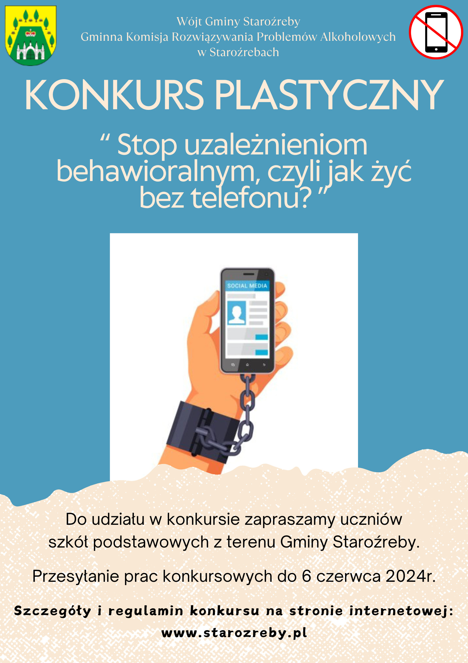 Konkurs 'Stop uzależnieniom behawioralnym, czyli jak żyć bez telefonu?'