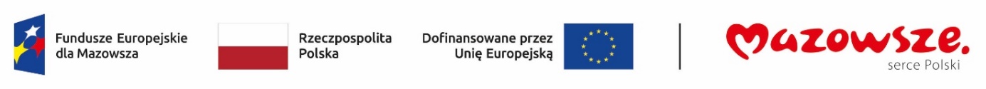 Logotypy UE i programu Mazowsze