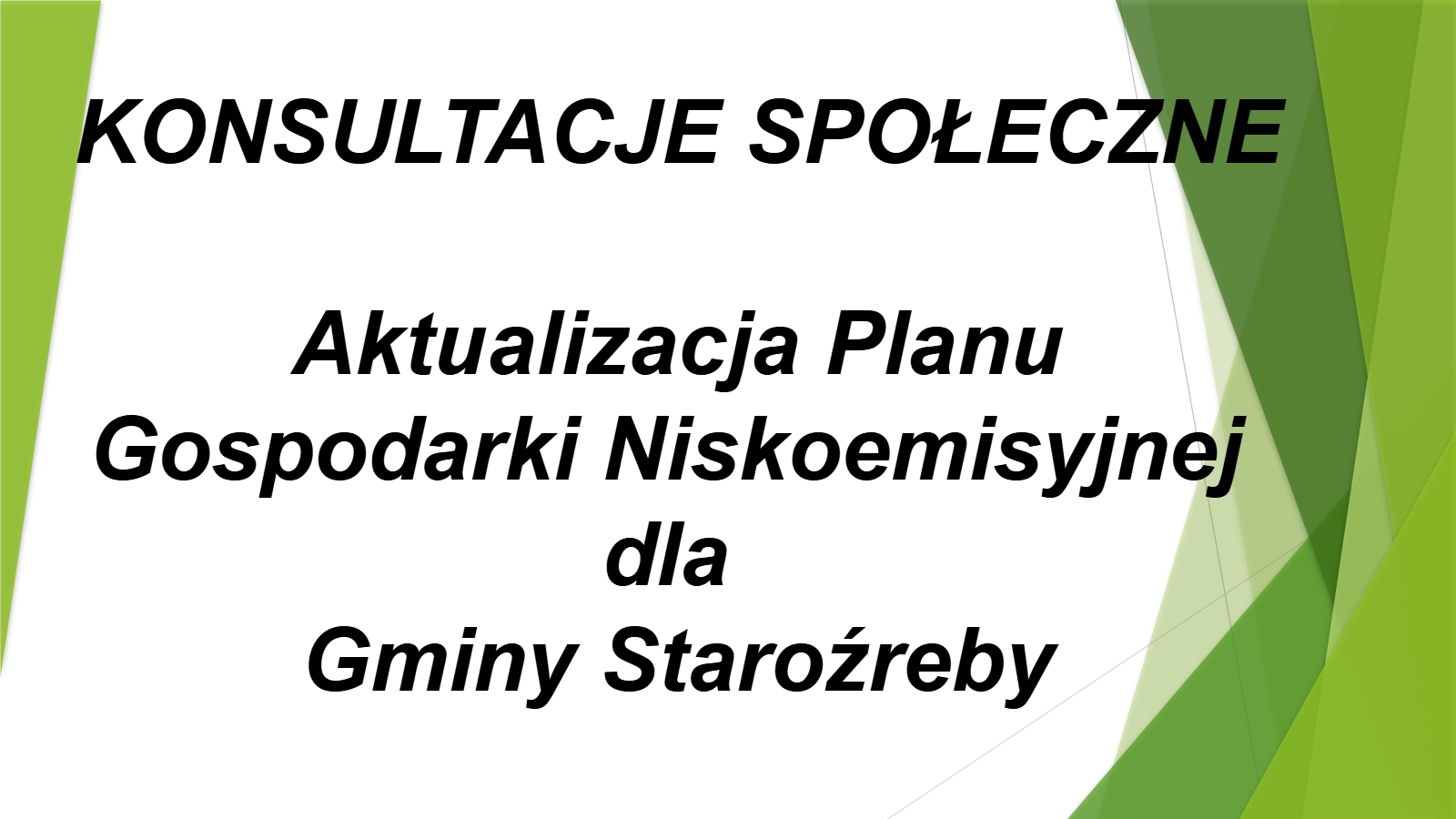 Plan Gospodarki Niskoemisyjnej dla Gminy Staroźreby