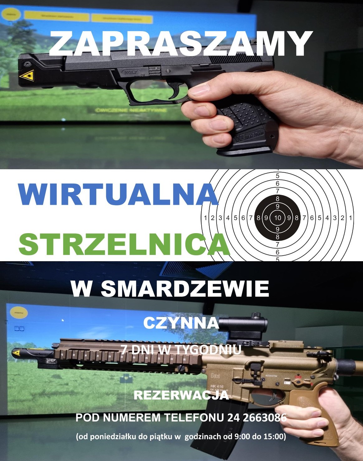Strzelnica Wirtualna - godziny otwarcia