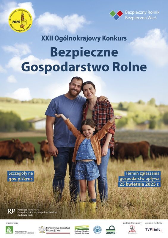 Bezpieczne Gospodarstwo Rolne - plakat