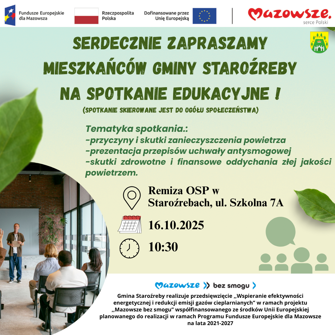 Spotkanie informacyjne dt. Czystego powietrza
