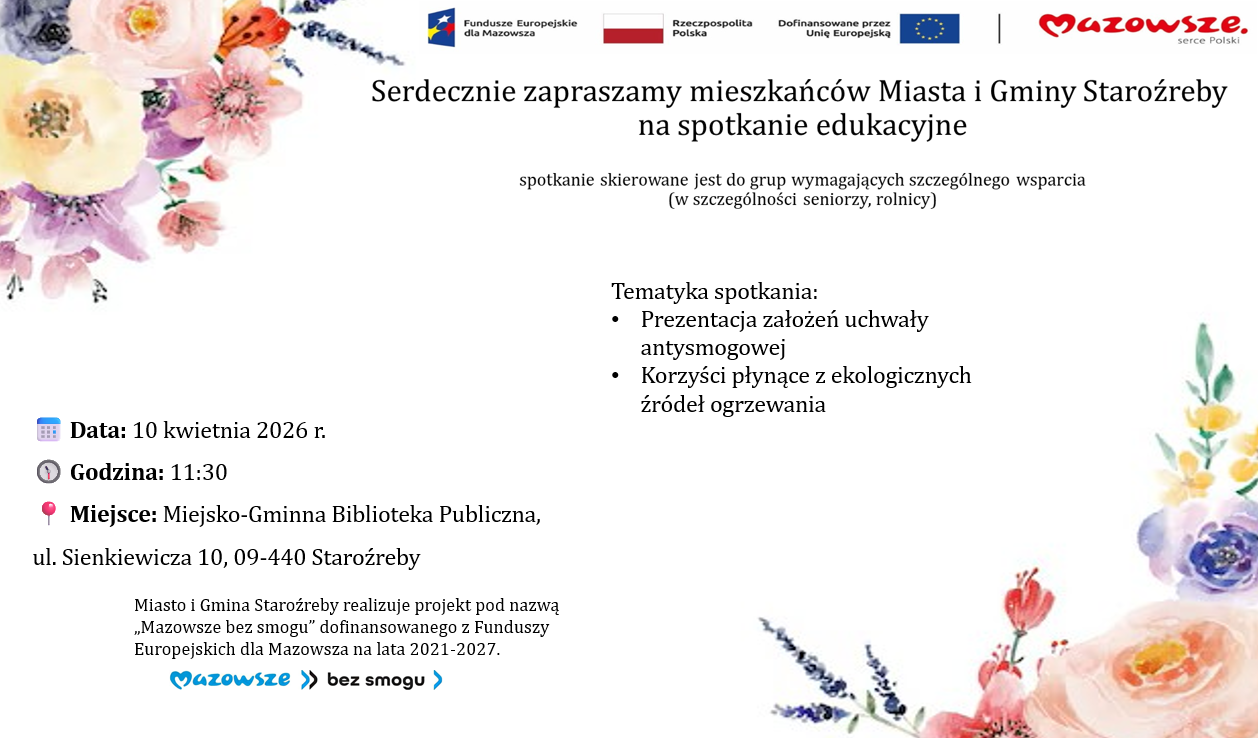 Spotkanie informacyjne dt. Czystego powietrza