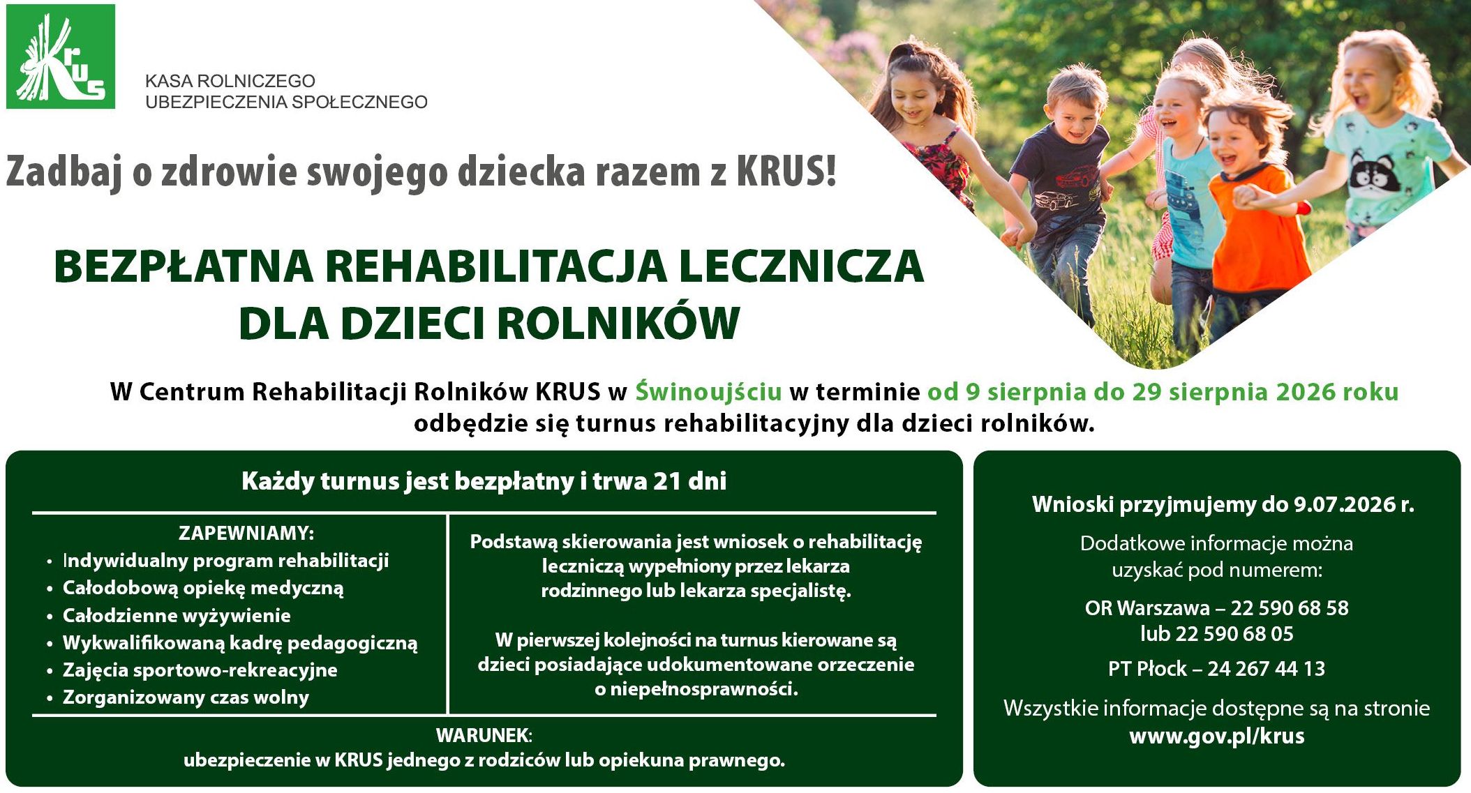 Rehabilitacja lecznicza/turnus regeneracyjny